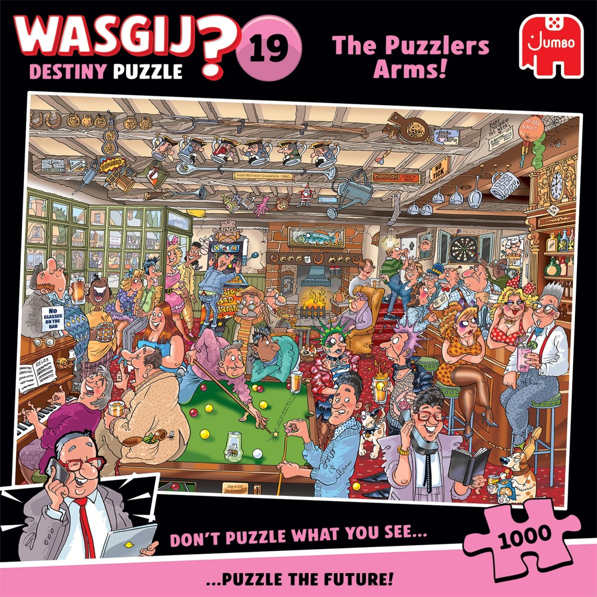 Pussel – Wasgij Dest 19, The Puzzlers Arms! 1000 bitar - Bild 2