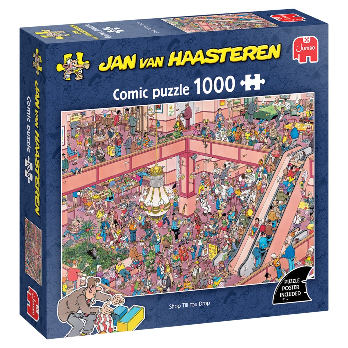 Pussel – Jan van Haasteren, Shoppa tills du stupar 1000 bitar - Bild 4