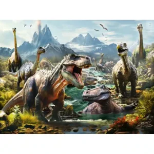 Pussel – Fierce Dinosaurs, 1000 bitar