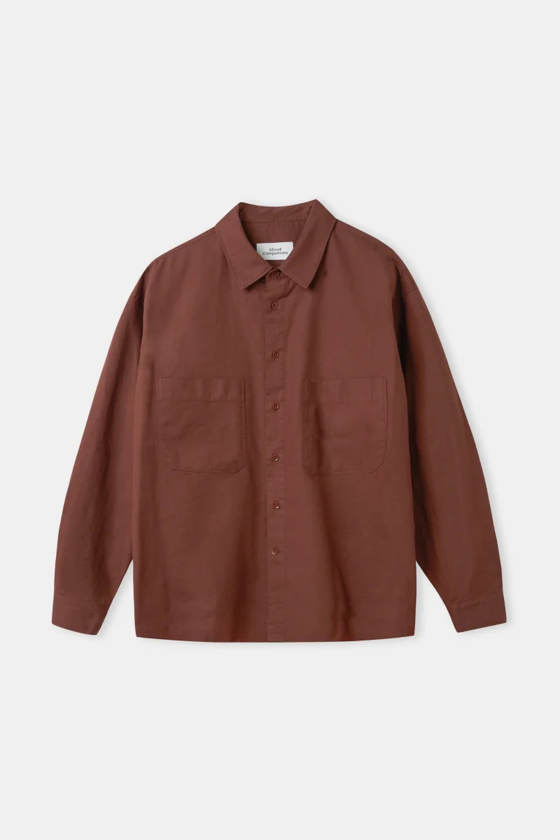 Dario Oversized Shirt Maroon - Bild 2