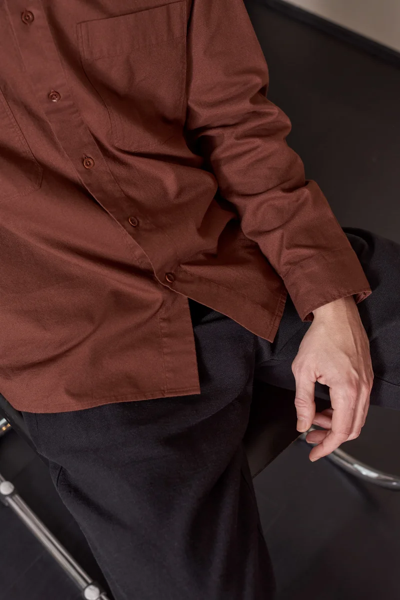 Dario Oversized Shirt Maroon - Bild 6
