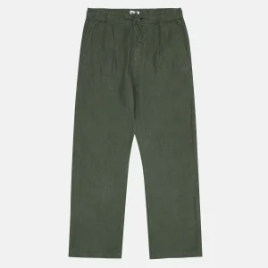 Fig Loose Ekologiska Linnebyxor Herr Mörkgröna -  KNOWLEDGE COTTON APPAREL