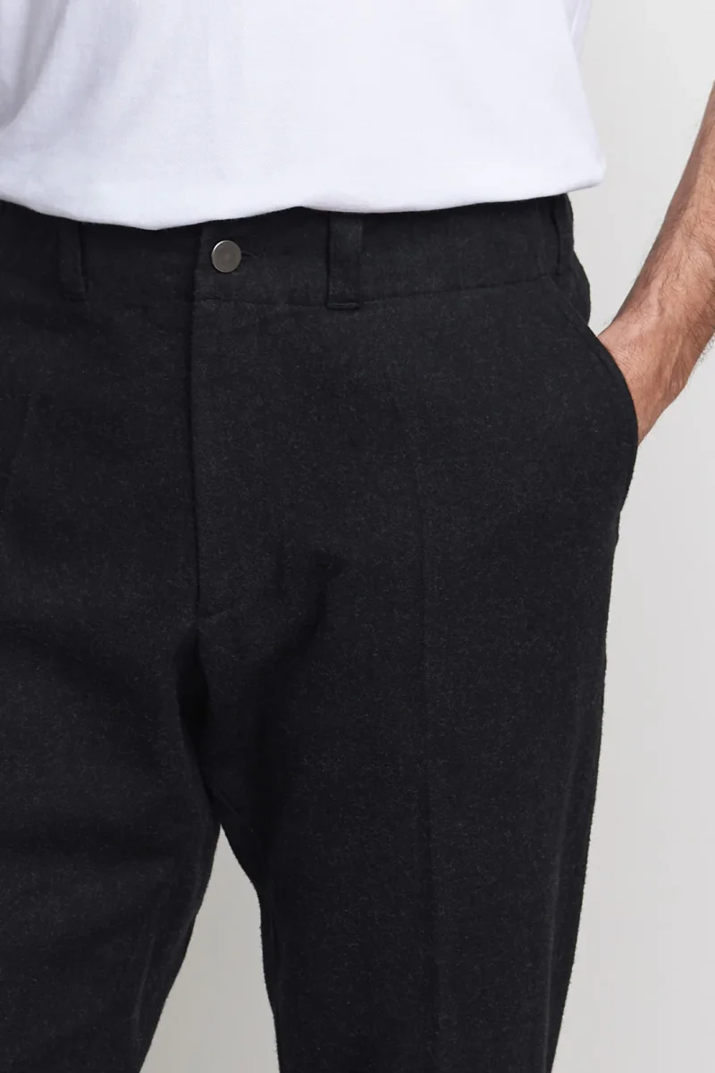 Jostha Flannel Trousers Black Melange - Bild 5