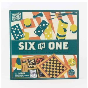 Wooden Games Six games in One Set