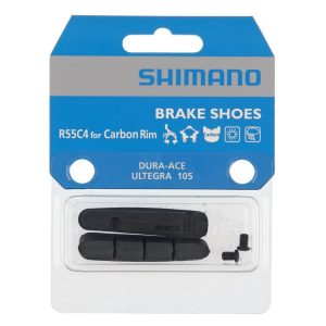 Shimano R55C4 bromsbelägg av kassettyp för kolfiberfälg