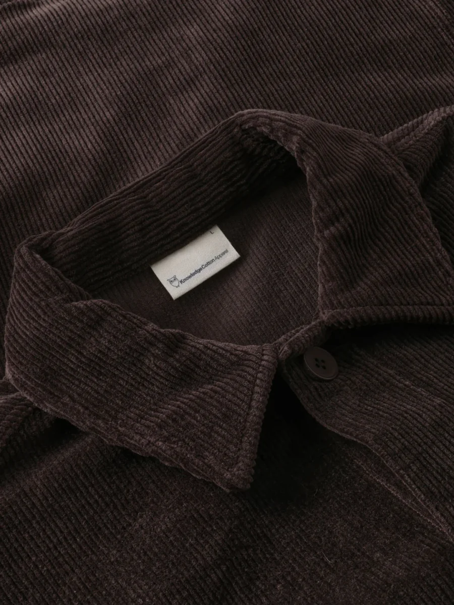 Corduroy Stretched 8-Wales Overshirt Chocolate Torte - Bild 3