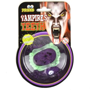 Självlysande Vampyrtänder Halloween – Glow in the dark