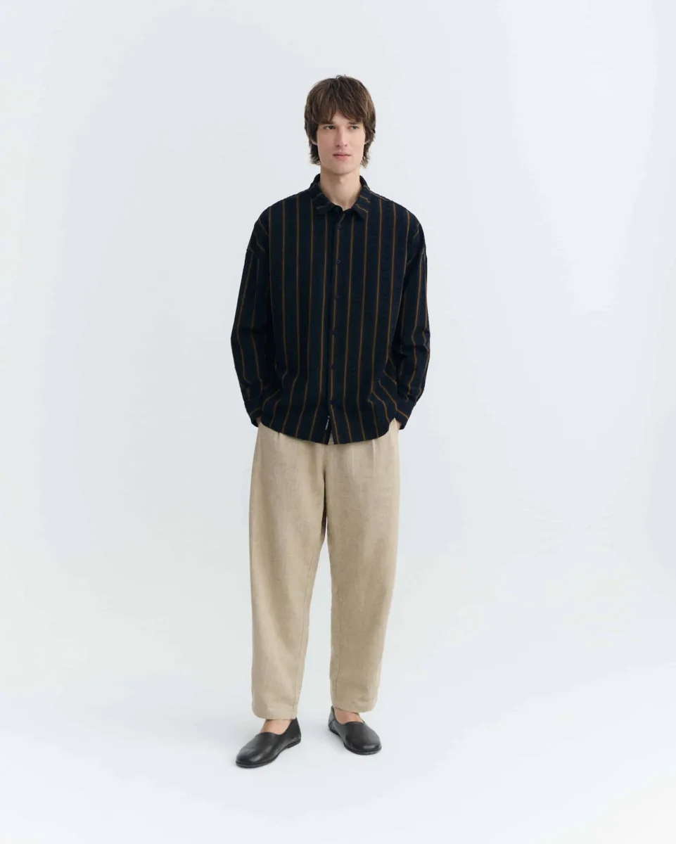 Haru Portbou Seersucker Striped Shirt - Bild 6