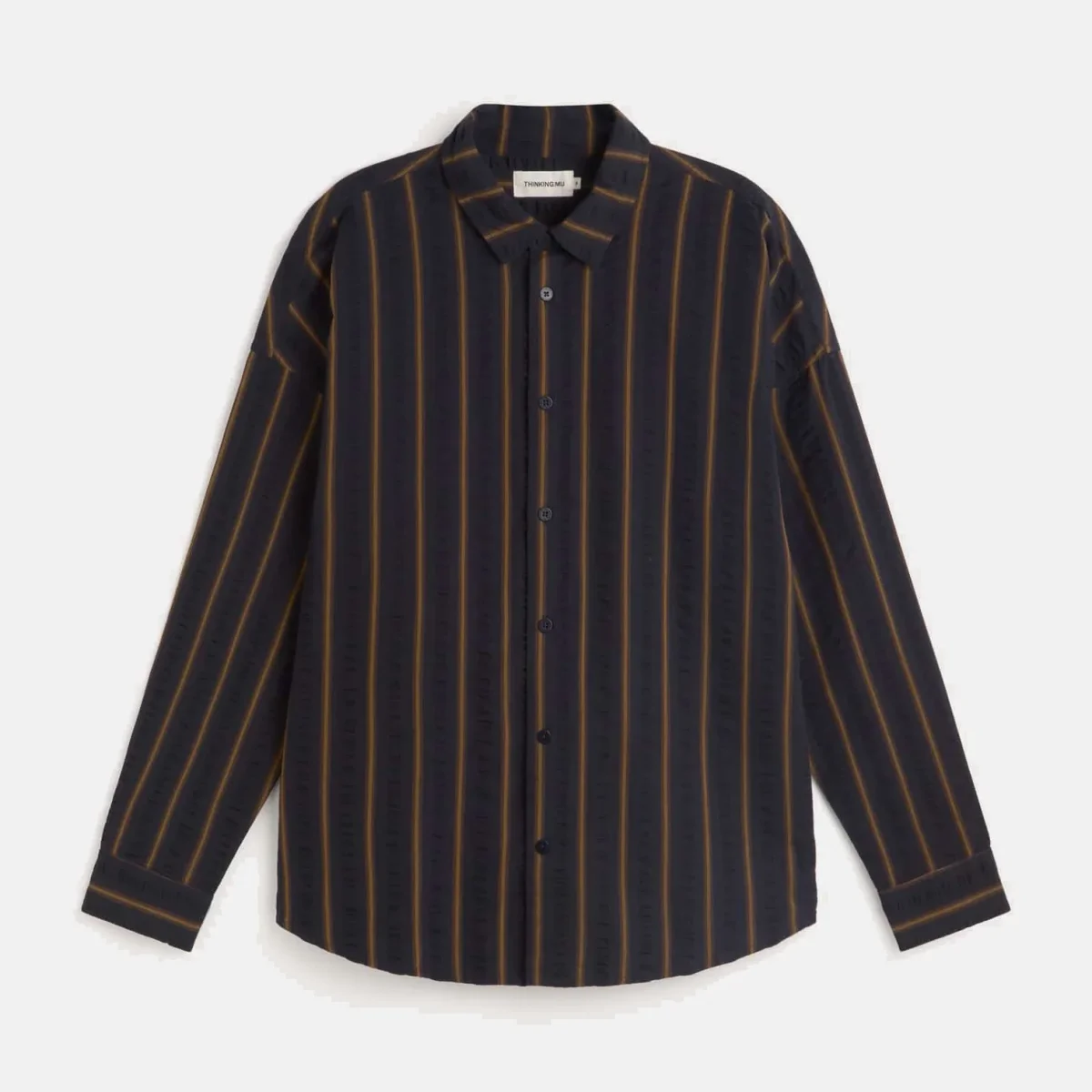 Haru Portbou Seersucker Striped Shirt - Bild 4