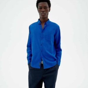Ant Hemp & Tencel Shirt Indigo Blue