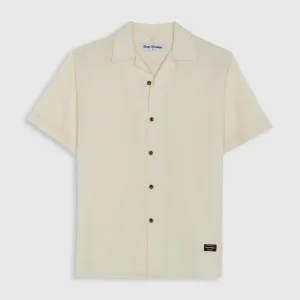 Balder Seersucker Shirt Off-White - KINGS OF INDIGO