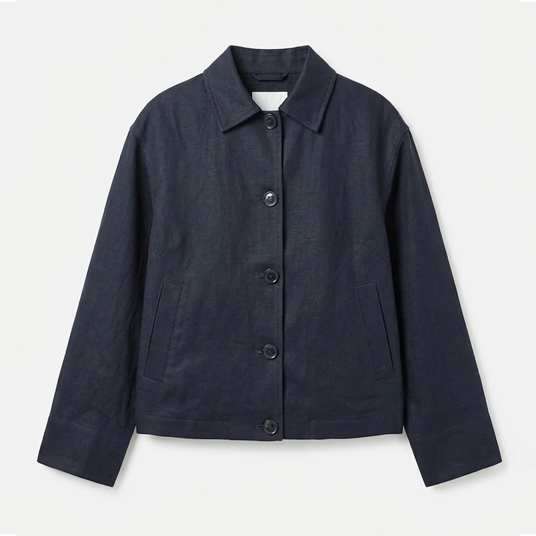 Alsen Linen & Tencel Jacket Navy - Bild 2