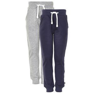 Mjuka Sweatbyxor Joggingbyxor Barn 2-pack