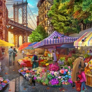 Pussel – Flower Market Brooklyn 500 Bitar