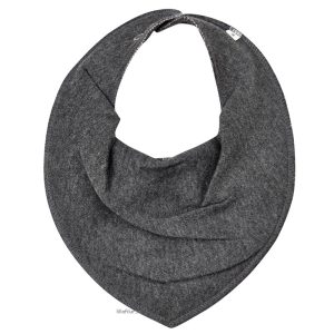Pippi Bandana Bib Enfärgad – Mörkgrå Melange