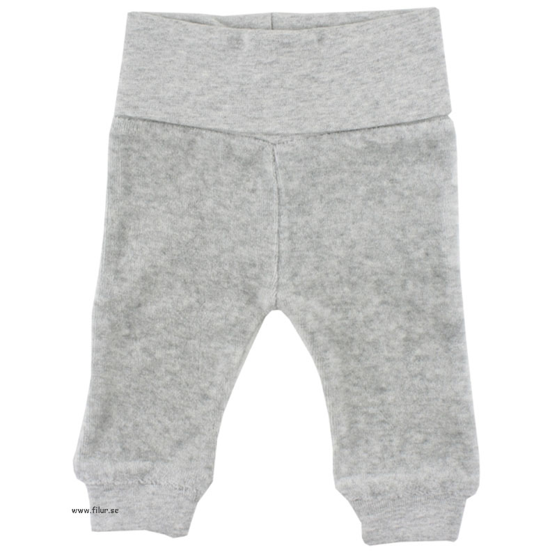 Prematur kläder Velour Byxor Grå EKO 32-56 cl