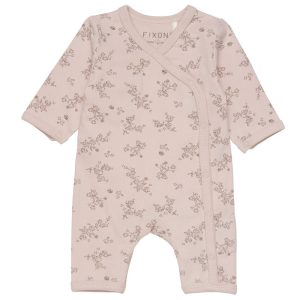 Prematur Sparkdräkt Pyjamas Rosa Blommor 32-56 cl