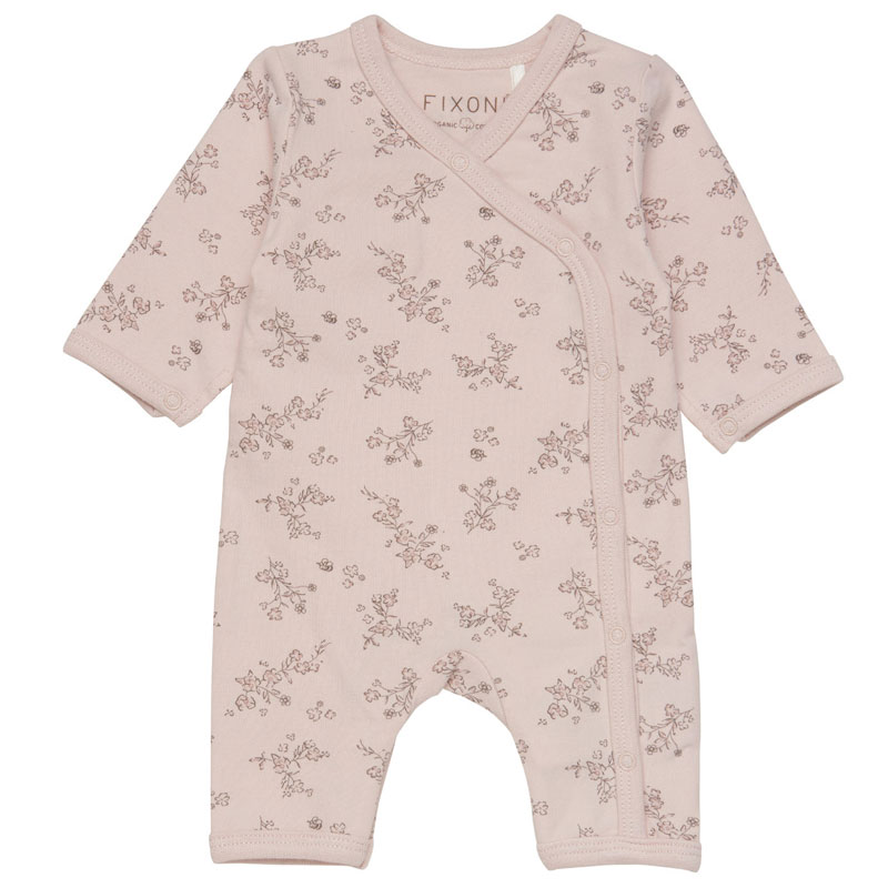 Prematur Sparkdräkt Pyjamas Rosa Blommor 32-56 cl