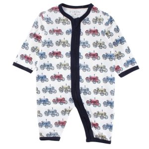 Babypyjamas Dragkedja Helt öppningsbar – Traktorer