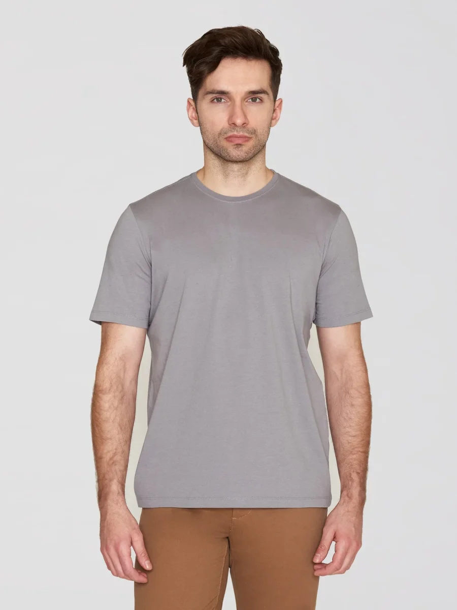Agnar T-shirt Herr Ekologisk & Regenerativ GOTS Sharkskin - Bild 3