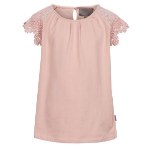 Tröja med Spetsärmar Rosa