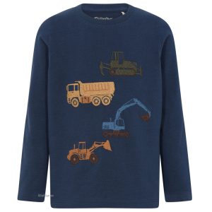 Tröja med tryck Traktor Dumper Grävmaskin